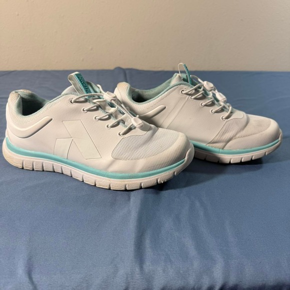 Shoes - Anodyne Women's Sport Runner Shoes White Teal Size 8.5 Sneaker